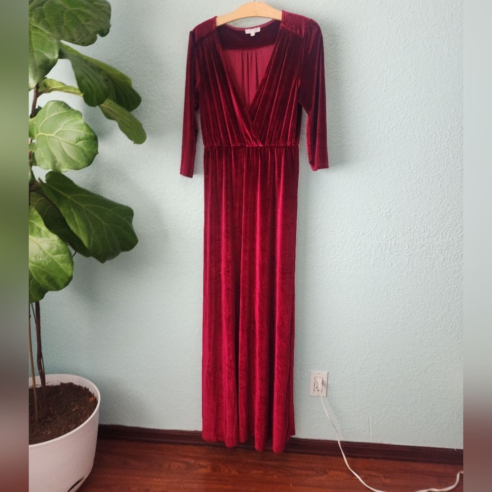 Baltic born velvet maxi dress